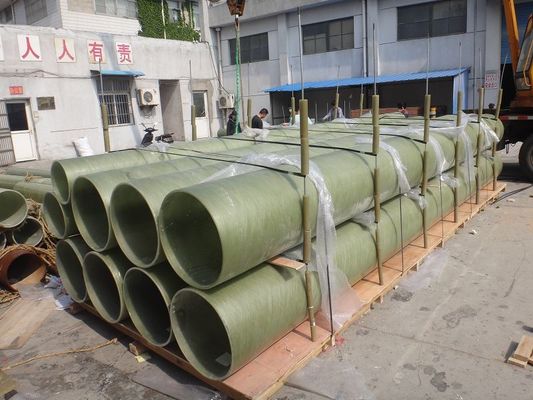 소켓 연결 FRP 파이프 길이 1m-12m 압력 50PSI-150PSI